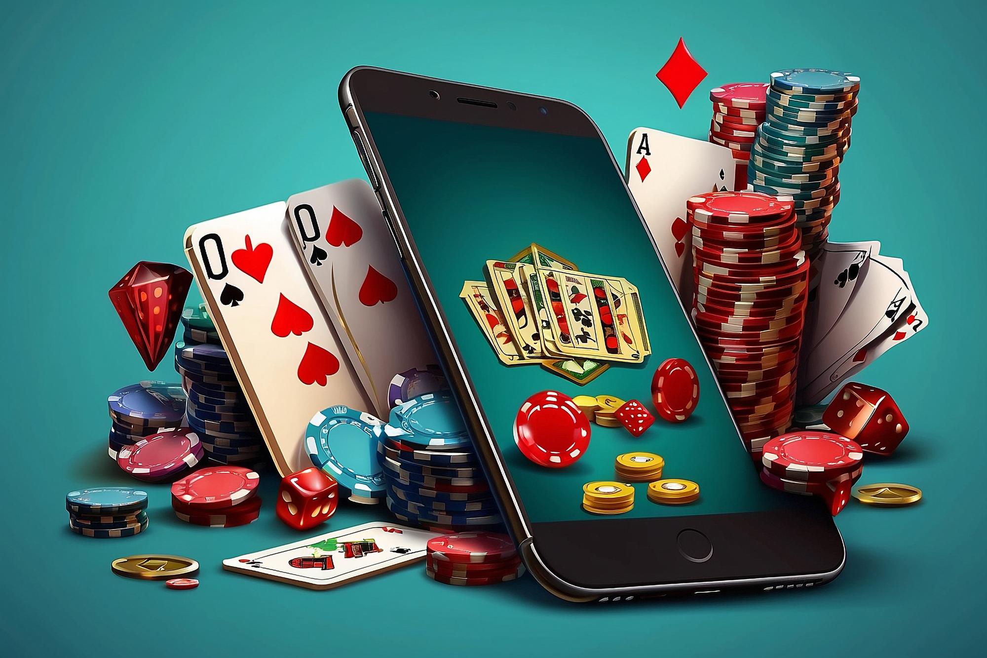 Casino en ligne avec écran tableau de bord et paiement sécurisé